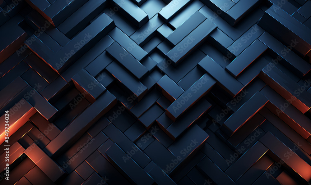 Modern abstract background design featuring dark interlocking geometric shapes with a subtle orange glow, creating a dynamic and sophisticated pattern. Modern abstract background design featuring dark interlocking geometric shapes with a subtle orange glow, creating a dynamic and sophisticated pattern.