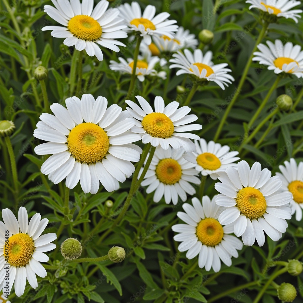 Fototapeta premium Chamomile Flower herbal organic