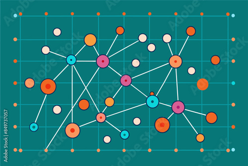 a game board with a bunch of dots on it, scatter plot to show correlations or relationships between variables