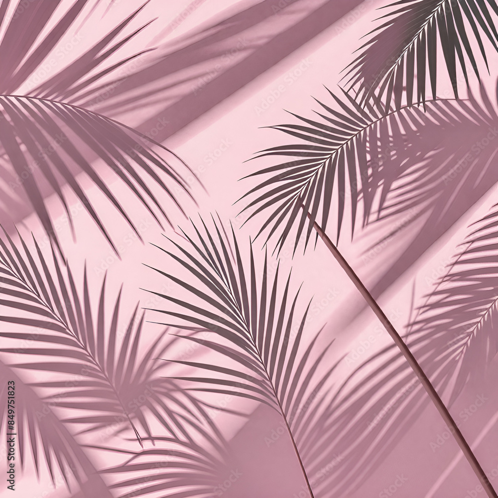 Obraz premium seamless pattern with palm leaves