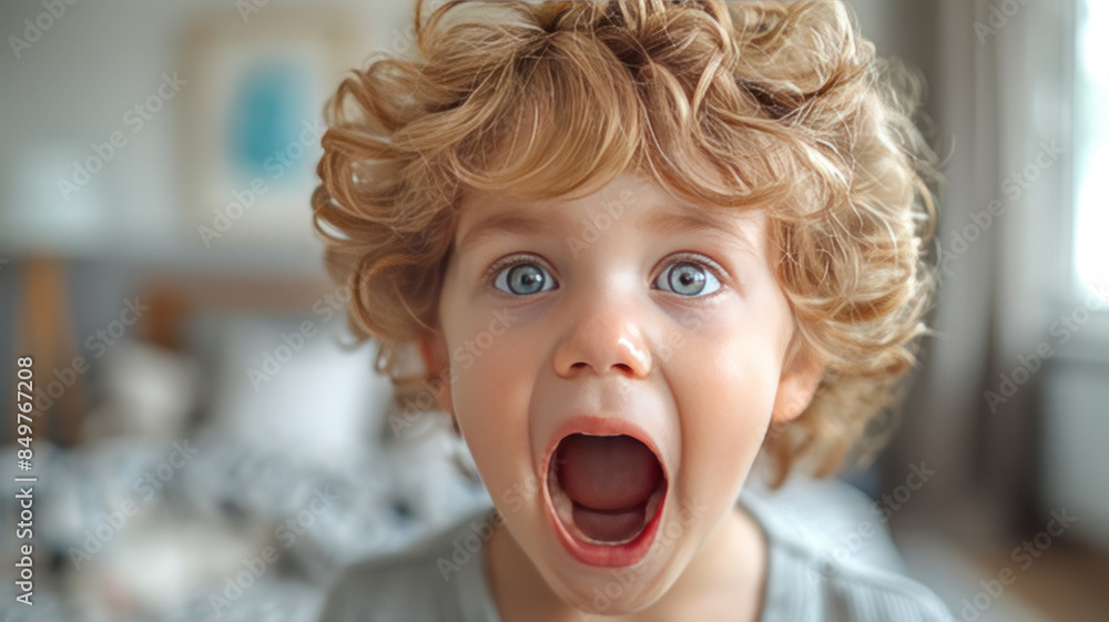 a toddler having a temper tantrum in their bedroom.generative ai a toddler having a temper tantrum in their bedroom.generative ai