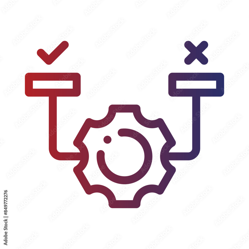 feasibility gradient icon feasibility gradient icon