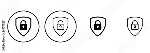 Security icon set. protection icon. privacy. vpn
