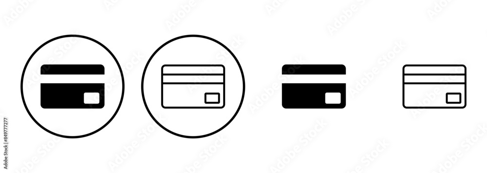 Credit card icon set. Credit card payment icon vector Credit card icon set. Credit card payment icon vector