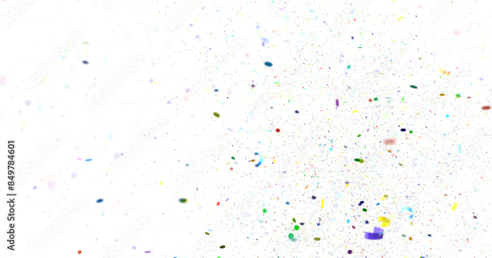 Obraz premium silver confetti explosion festive background