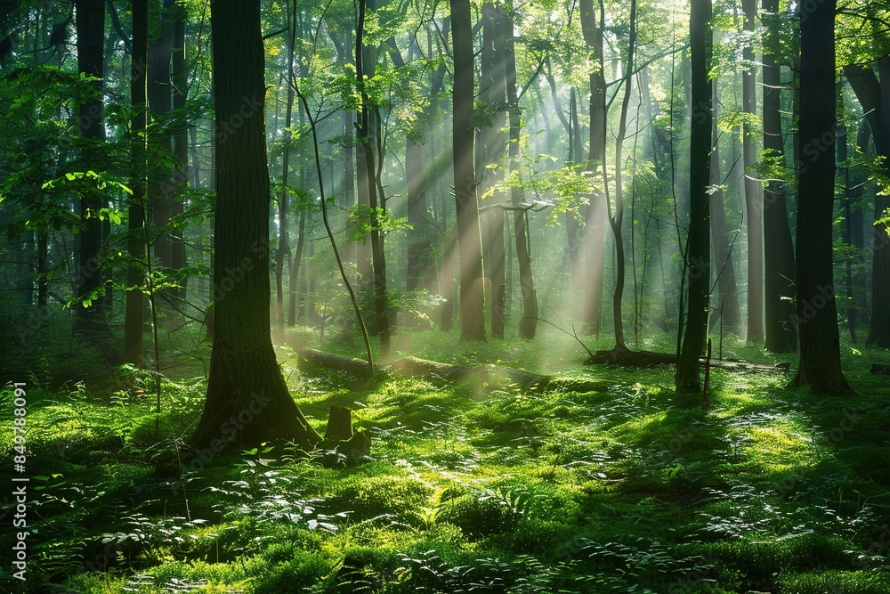 Obraz premium a tranquil forest scene