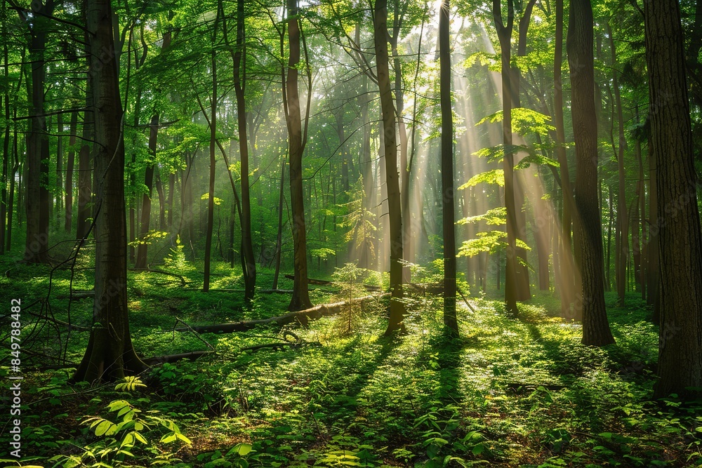 Obraz premium a tranquil forest scene