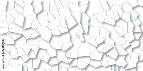 White quartz crystalized broken glass effect vector background. 3d papercut and multi-layer cutout geometric pattern on vector background. broken stained glass green lines geometric pattern.