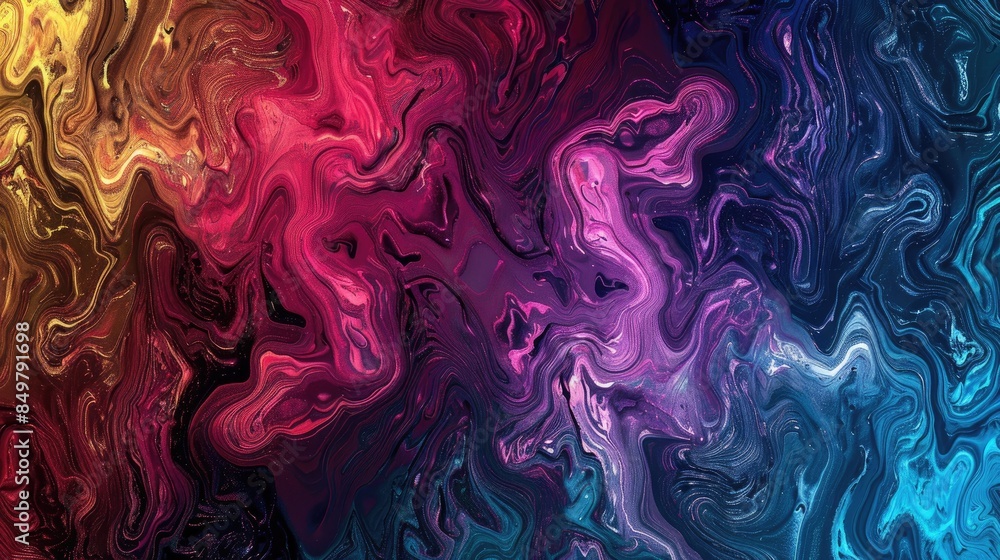 Fototapeta premium Psychedelic background with grainy gradient color texture