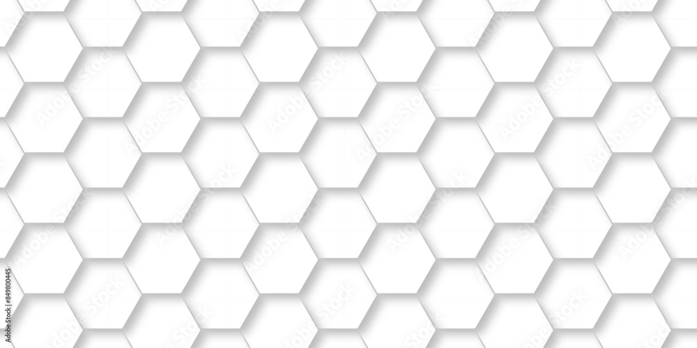 Vector White Hexagonal Background. Luxury White Pattern. Vector Illustration. 3D Futuristic abstract honeycomb mosaic white background. geometric mesh cell texture. modern futuristic wallpaper. Vector White Hexagonal Background. Luxury White Pattern. Vector Illustration. 3D Futuristic abstract honeycomb mosaic white background. geometric mesh cell texture. modern futuristic wallpaper.