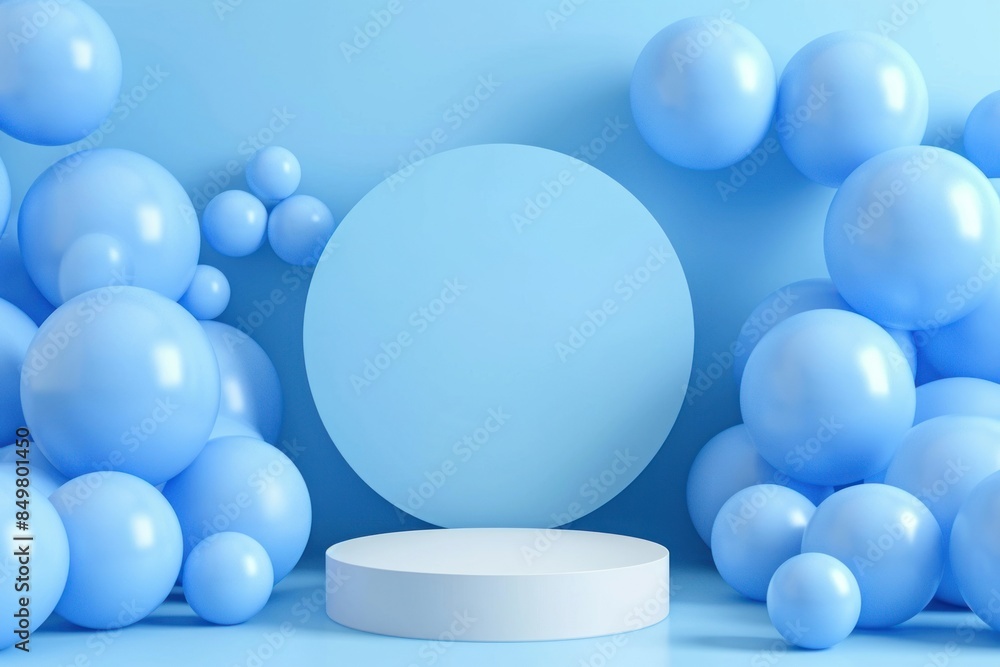 Blue balloon background sphere celebration decoration. Blue balloon background sphere celebration decoration.