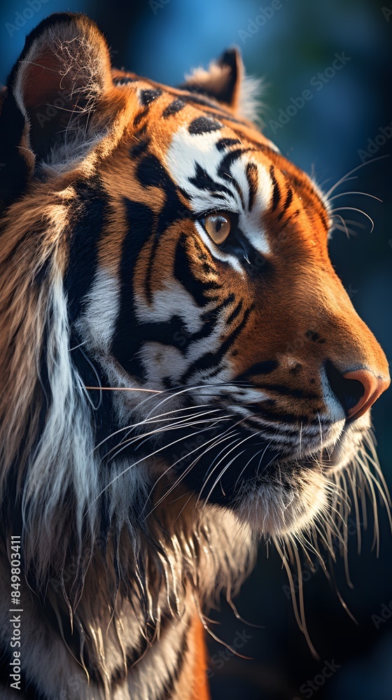 Obraz premium Detailed photo of a tiger
