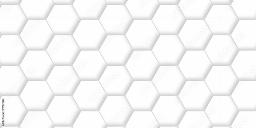 Vector White Hexagonal Background. Luxury White Pattern. Vector Illustration. 3D Futuristic abstract honeycomb mosaic white background. geometric mesh cell texture. modern futuristic wallpaper. Vector White Hexagonal Background. Luxury White Pattern. Vector Illustration. 3D Futuristic abstract honeycomb mosaic white background. geometric mesh cell texture. modern futuristic wallpaper.