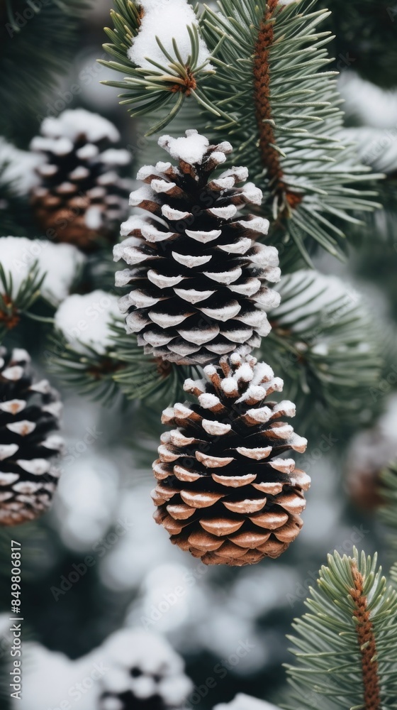 Tree pine winter plant. Tree pine winter plant.