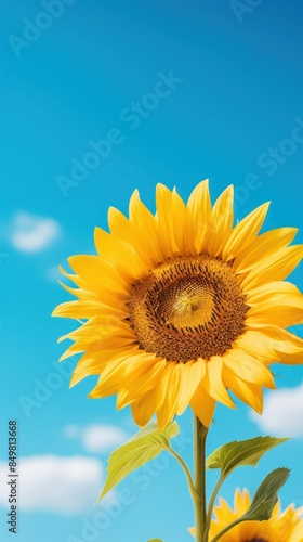 Sunflower outdoors blossom plant.