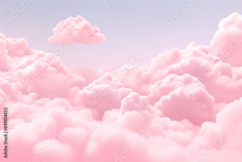 Fototapeta Naklejka Na Ścianę i Meble -  Fluffy clouds backgrounds outdoors nature.