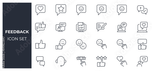 Feedback icon set 