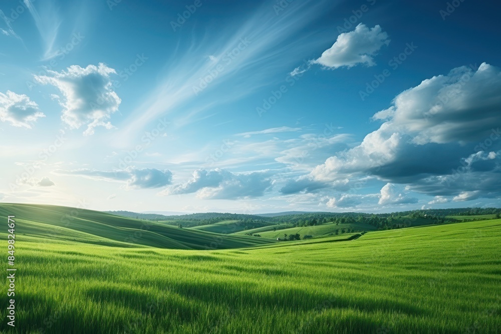 Obraz premium Beautiful landscape nature panoramic outdoors.