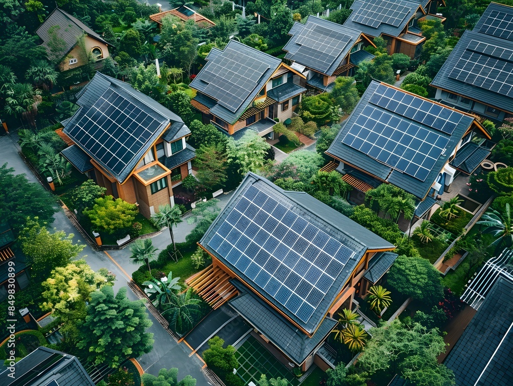 Eco-Friendly Neighborhood with Sustainable Homes,Community Gardens,and Electric Vehicle Charging Eco-Friendly Neighborhood with Sustainable Homes,Community Gardens,and Electric Vehicle Charging