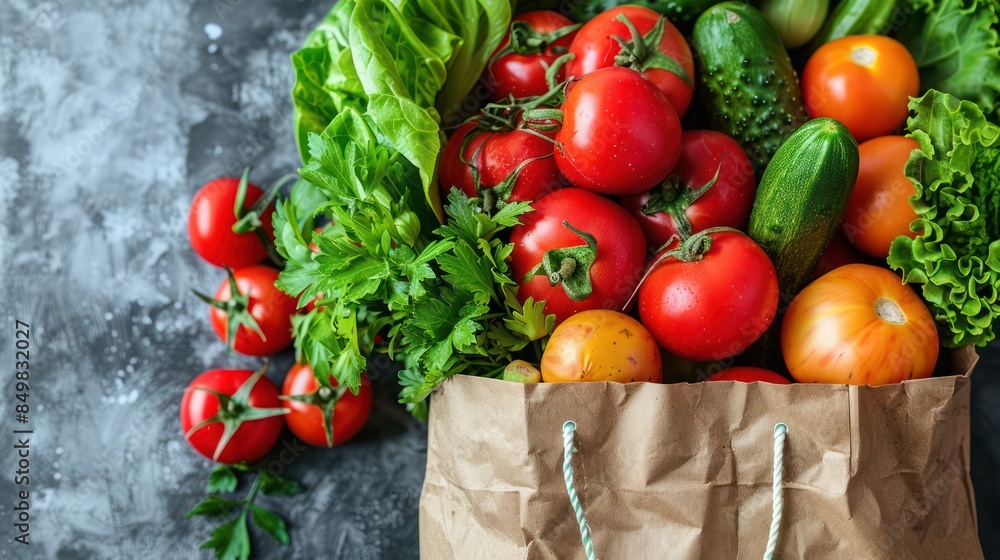 Fresh Produce in a Paper Bag Fresh Produce in a Paper Bag
