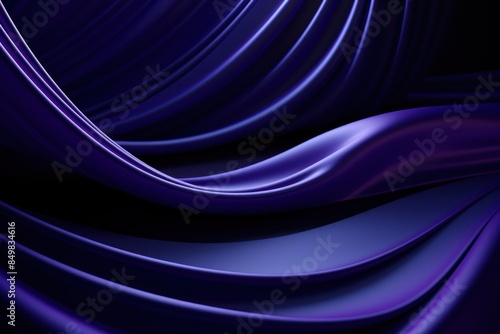 Abstract sculpture blue smooth purple.