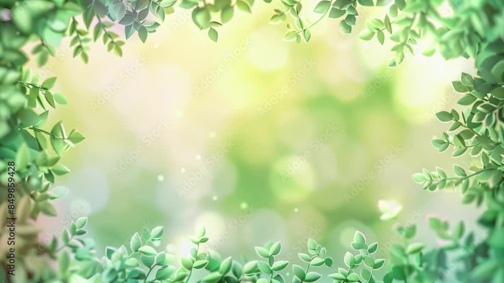 Tree Leaves Frame with Nature Background for Stock Use Tree Leaves Frame with Nature Background for Stock Use