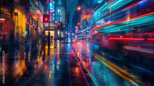 Ultra-clear photo of a street scene