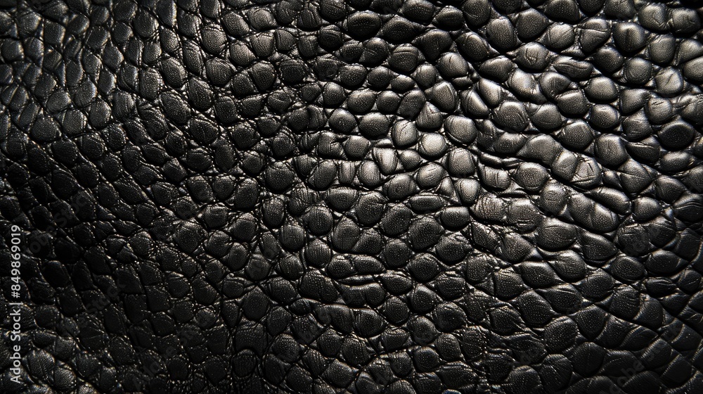 Background made of genuine black pebbled leather Background made of genuine black pebbled leather