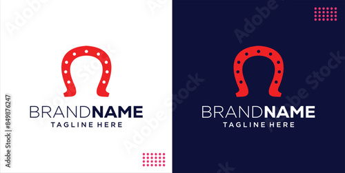 Creative Letter N Horseshoe Logo, Design Inspiration, Illustration, Vector