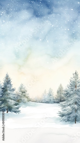 Winter backgrounds landscape christmas. © Rawpixel.com