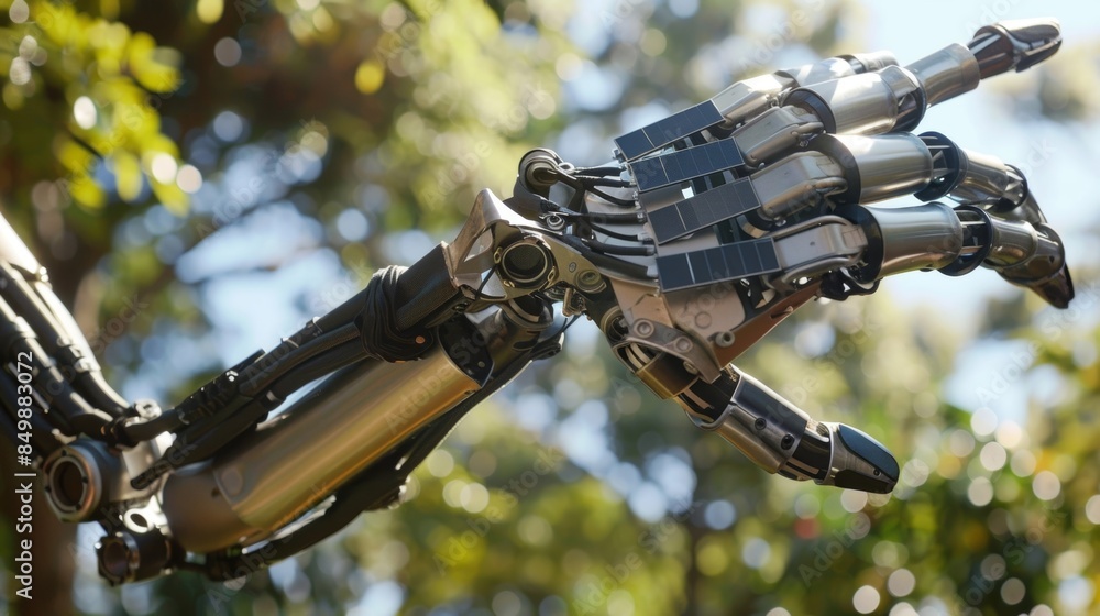 A solarpowered prosthetic limb allows a patient to have mobility and independence without the need for frequent battery changes. A solarpowered prosthetic limb allows a patient to have mobility and independence without the need for frequent battery changes.