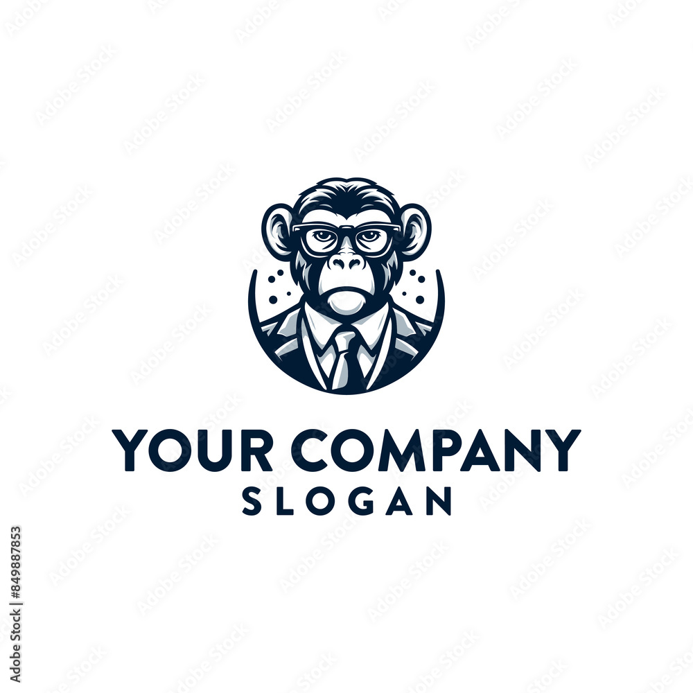 Monkey logo design vector Monkey logo design vector