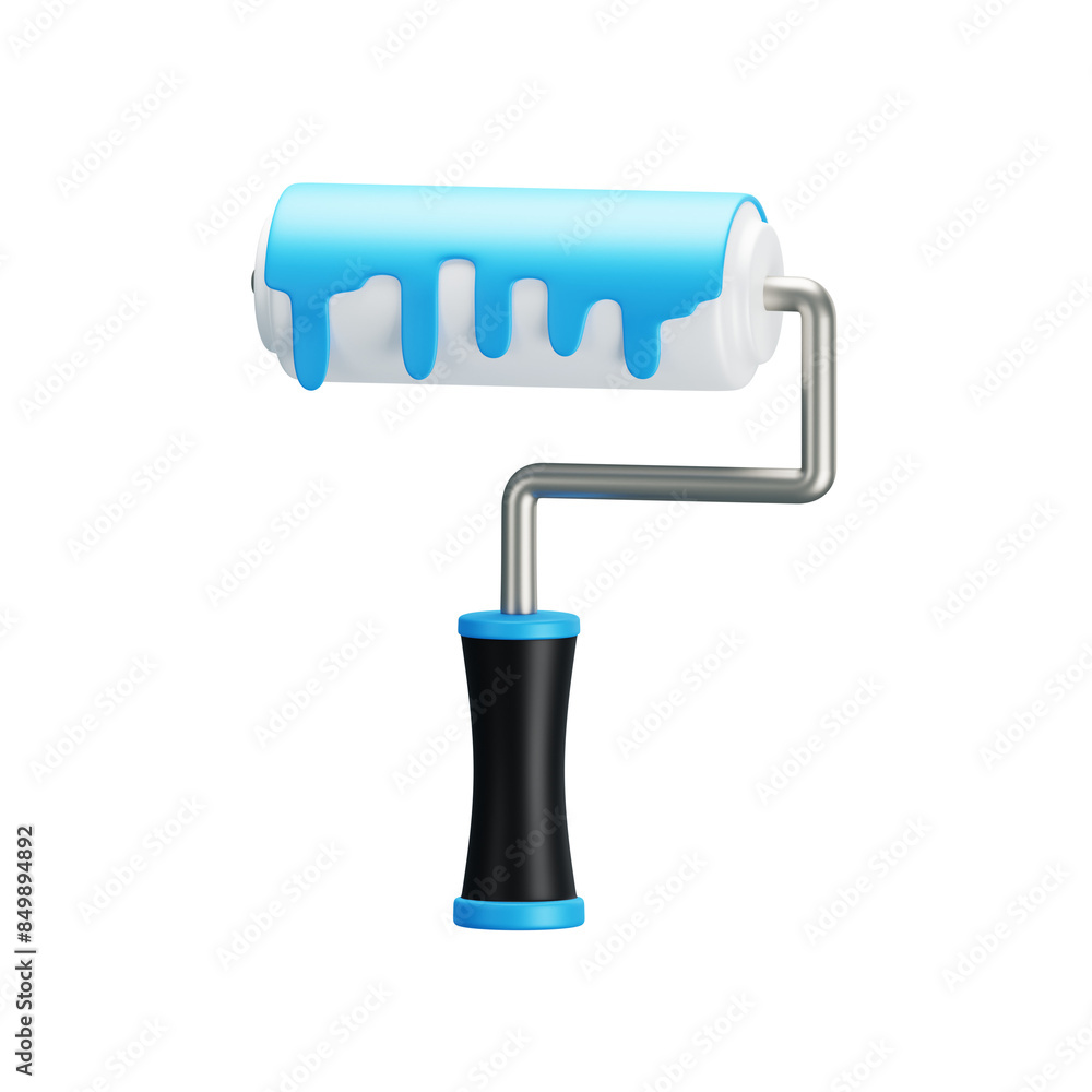 paint roller 3D illustration paint roller 3D illustration