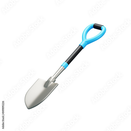 shovel 3D illustration