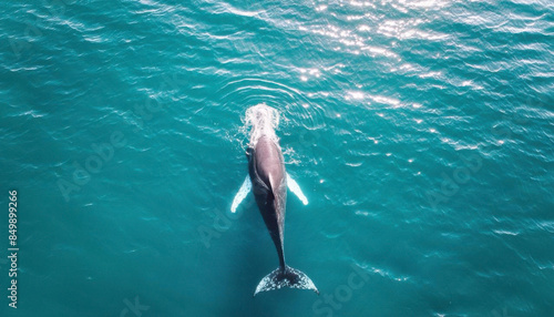 whale in the ocean