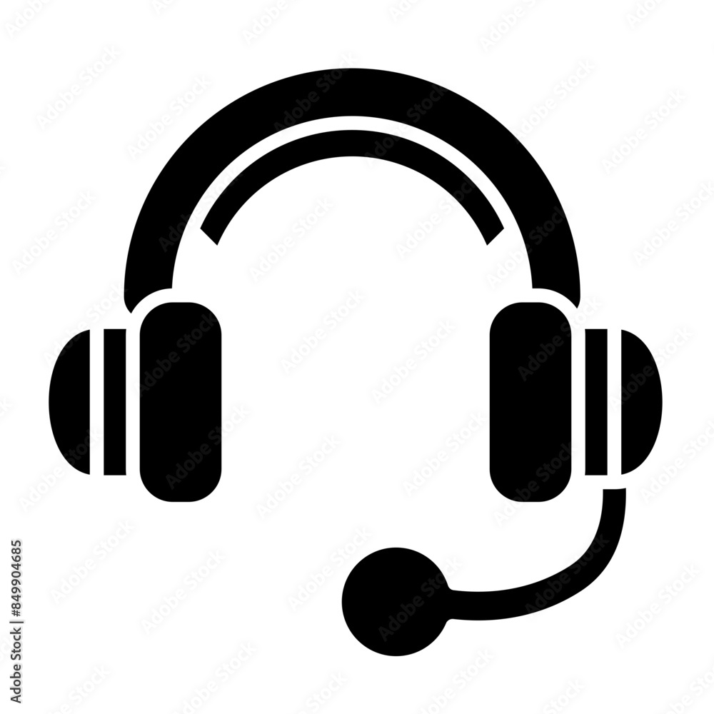 Broadcast Headset Icon Broadcast Headset Icon