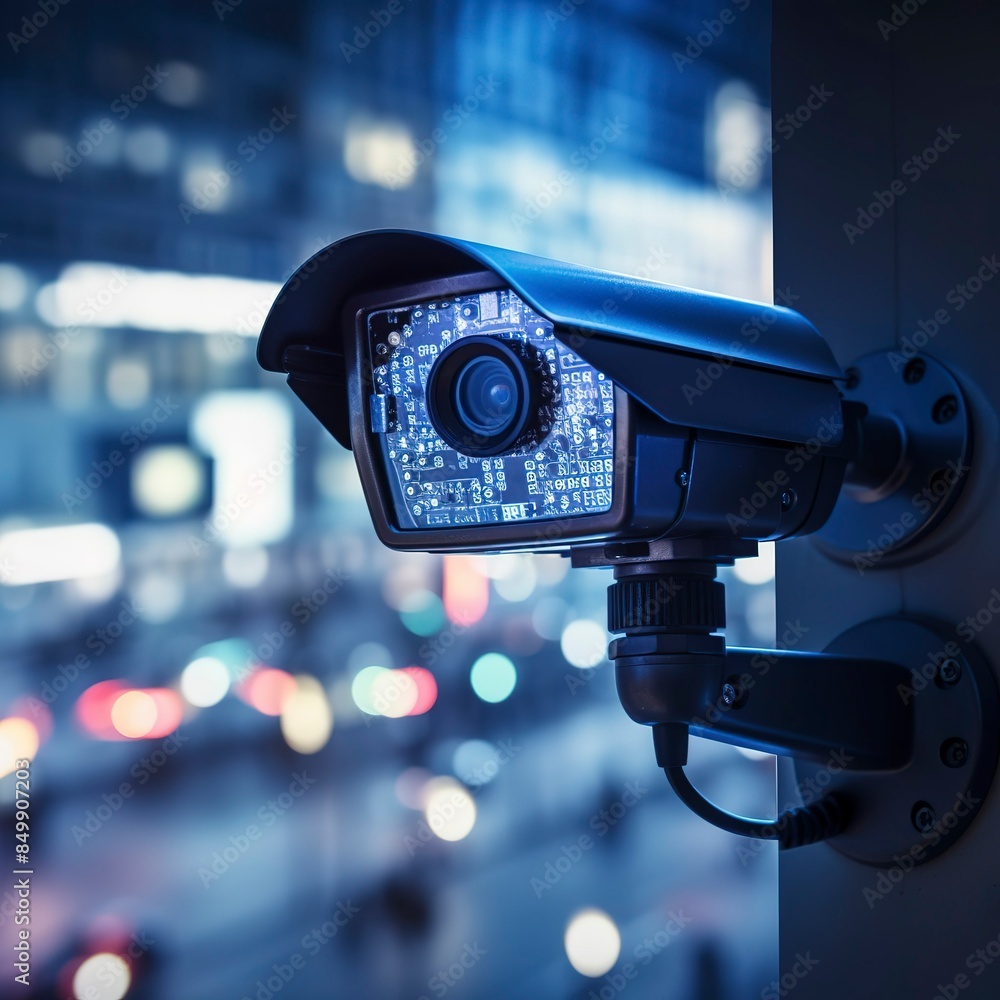 photo of a CCTV camera monitoring a secure environment photo of a CCTV camera monitoring a secure environment