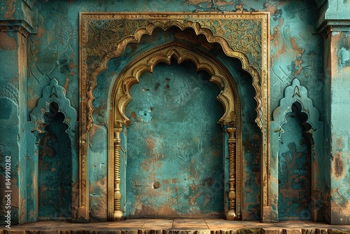 Islamic background with empty copy space