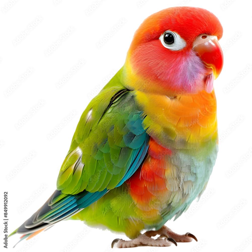 Fototapeta premium A colorful lovebird