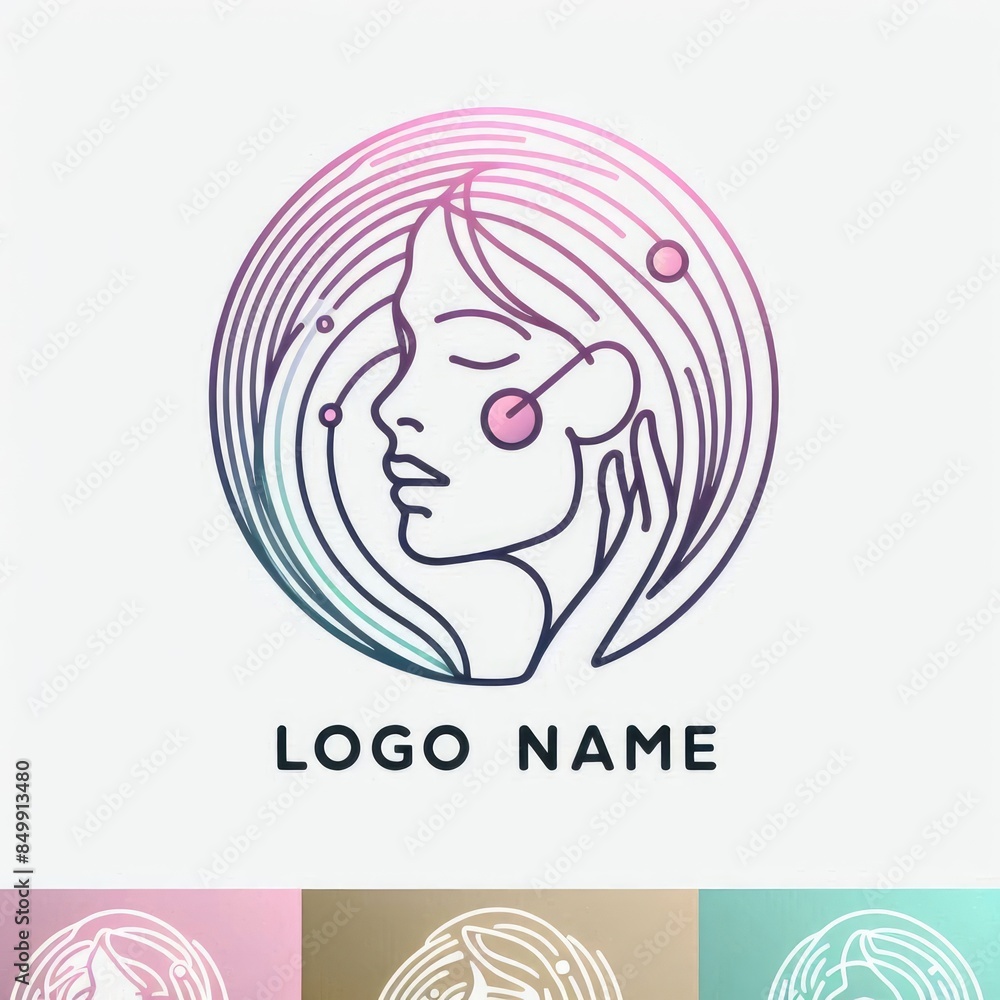 Beauty Salon Logo for Women: Elegant Symbol for Stunning Looks Beauty Salon Logo for Women: Elegant Symbol for Stunning Looks