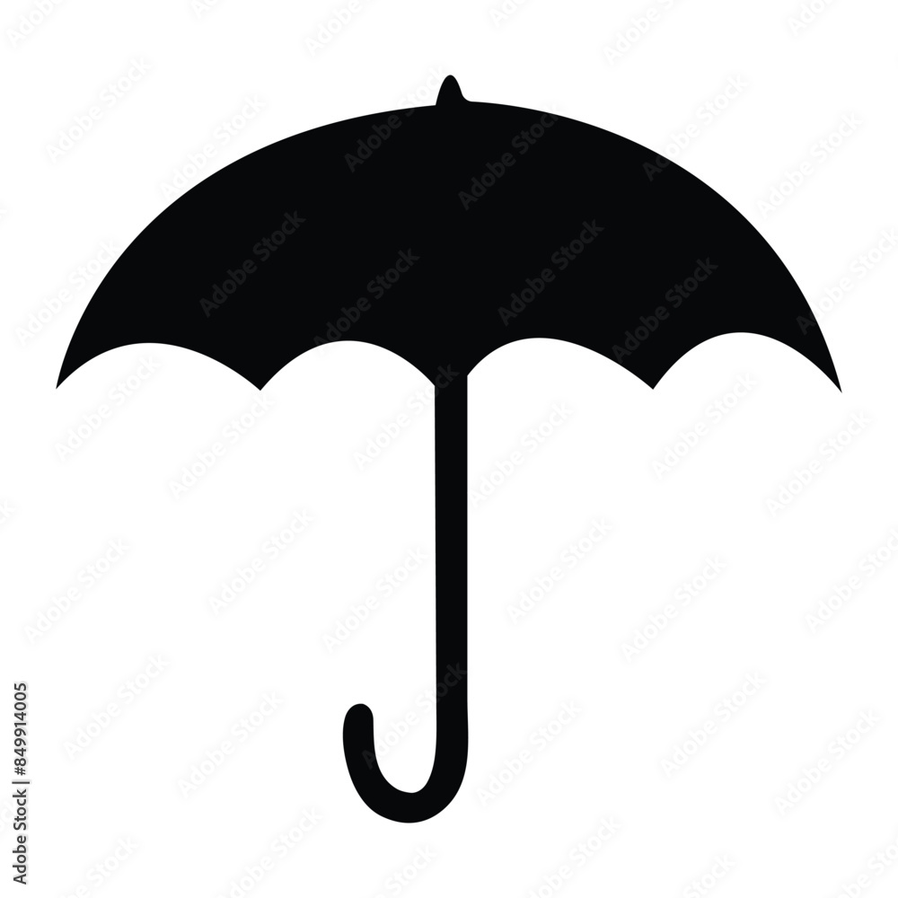 black umbrella isolated on white black umbrella isolated on white