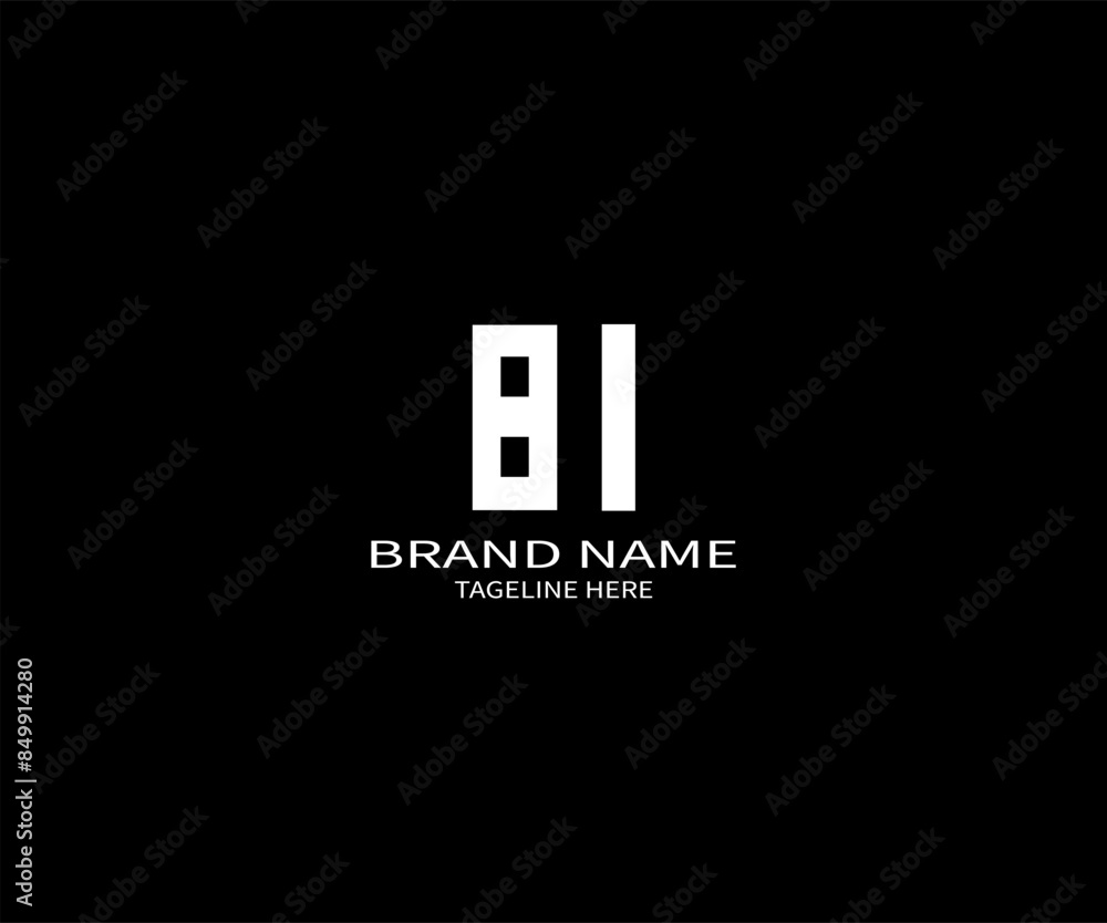 BI B I letter logo design. Initial letter BI linked circle uppercase monogram logo blue and white. BI logo, B I design. BI, B I BI B I letter logo design. Initial letter BI linked circle uppercase monogram logo blue and white. BI logo, B I design. BI, B I