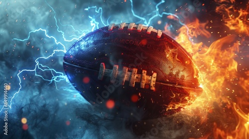 American Football in Flames and Lightning