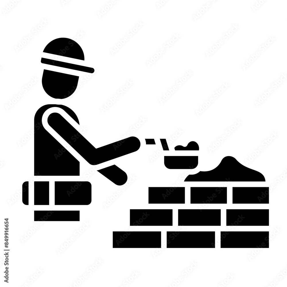 Bricklayer Icon Bricklayer Icon