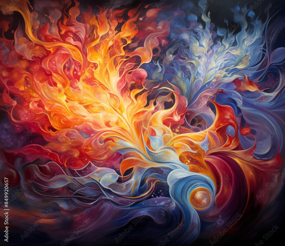 Beautiful Paint Splash Fire Vibe