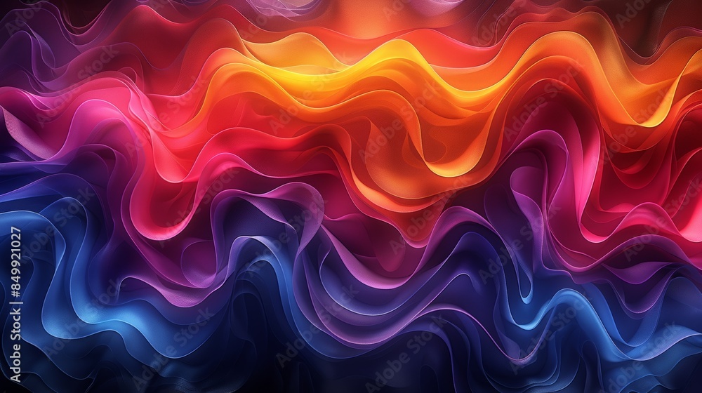 Abstract Wavy Gradient Background Abstract Wavy Gradient Background