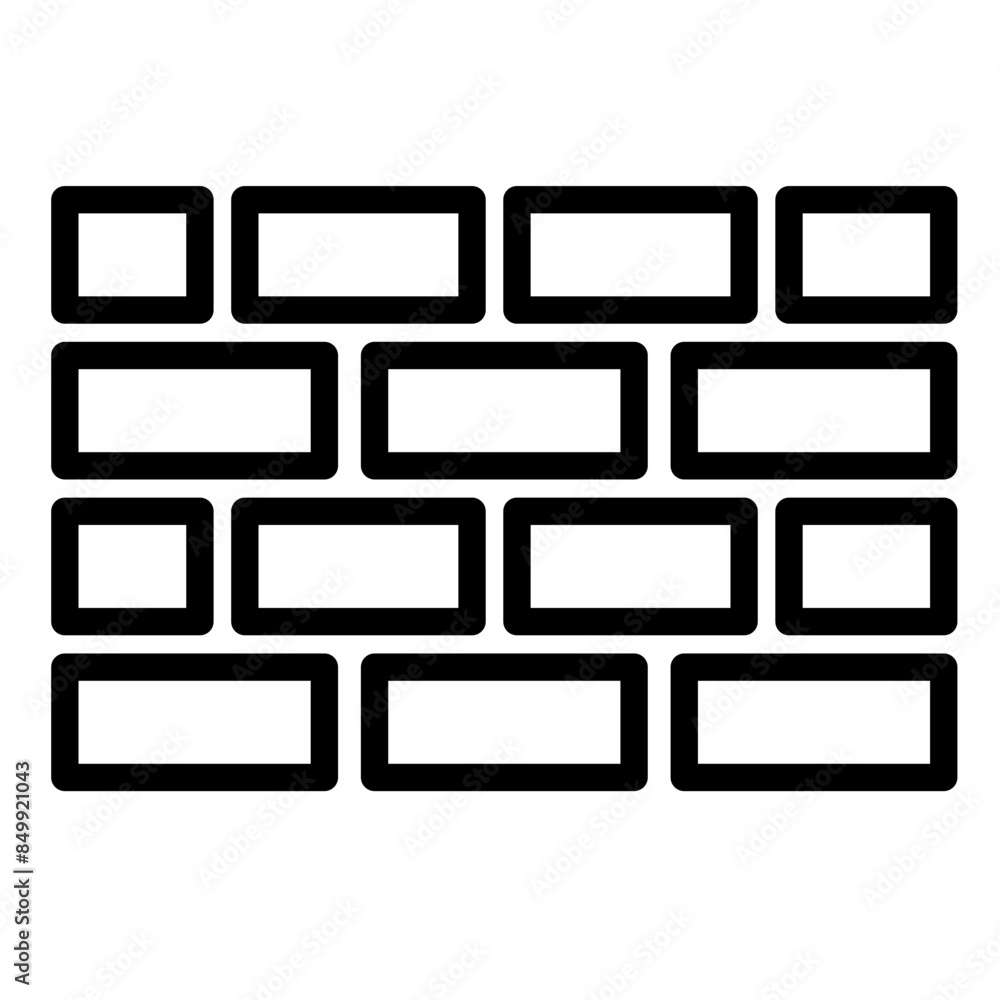 Line Blocks Icon Line Blocks Icon