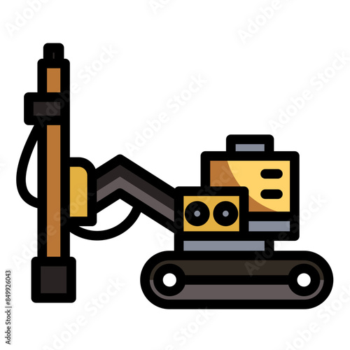 Core Drilling Rig Icon