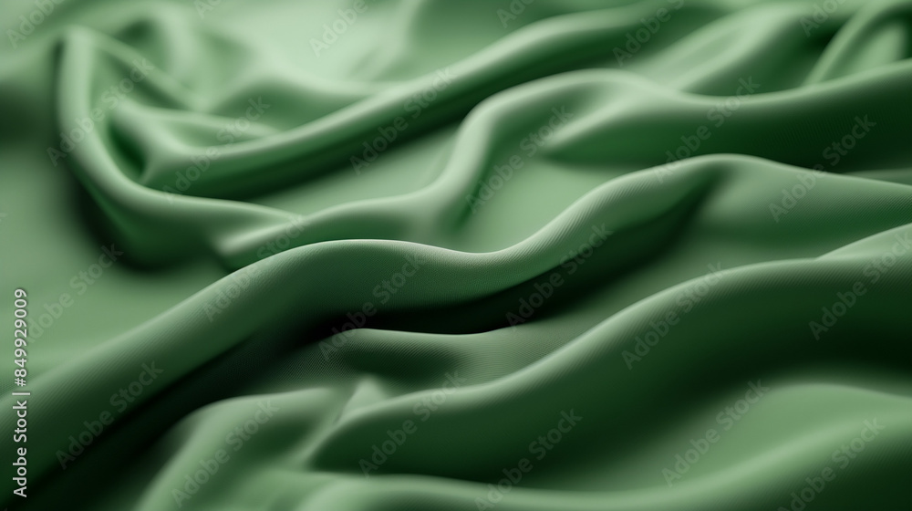 green silk background, Close-up of a smooth green background green silk background, Close-up of a smooth green background