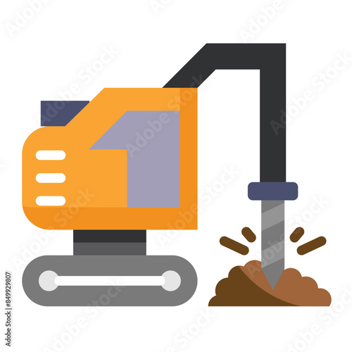 Geotechnical Drill Rig Icon